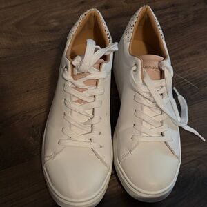 Women's White Leather Sneakers size 9